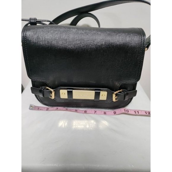 Vince Camuto Adjustable Strap Genuine Leather Crossbody Bag Black Women's - Picture 9 of 14